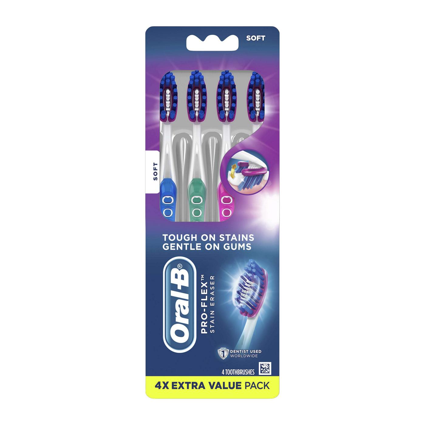 Oral-B Pro-Flex Stain Eraser Toothbrush - Soft; image 1 of 6