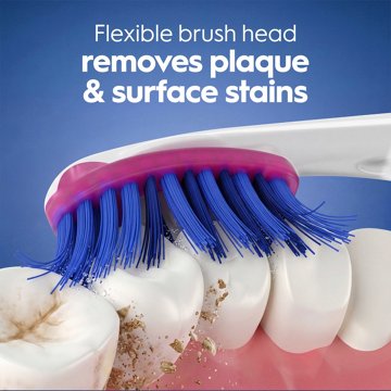 Oral-B 3D White Pro-Flex Stain Eraser Toothbrushes - Medium