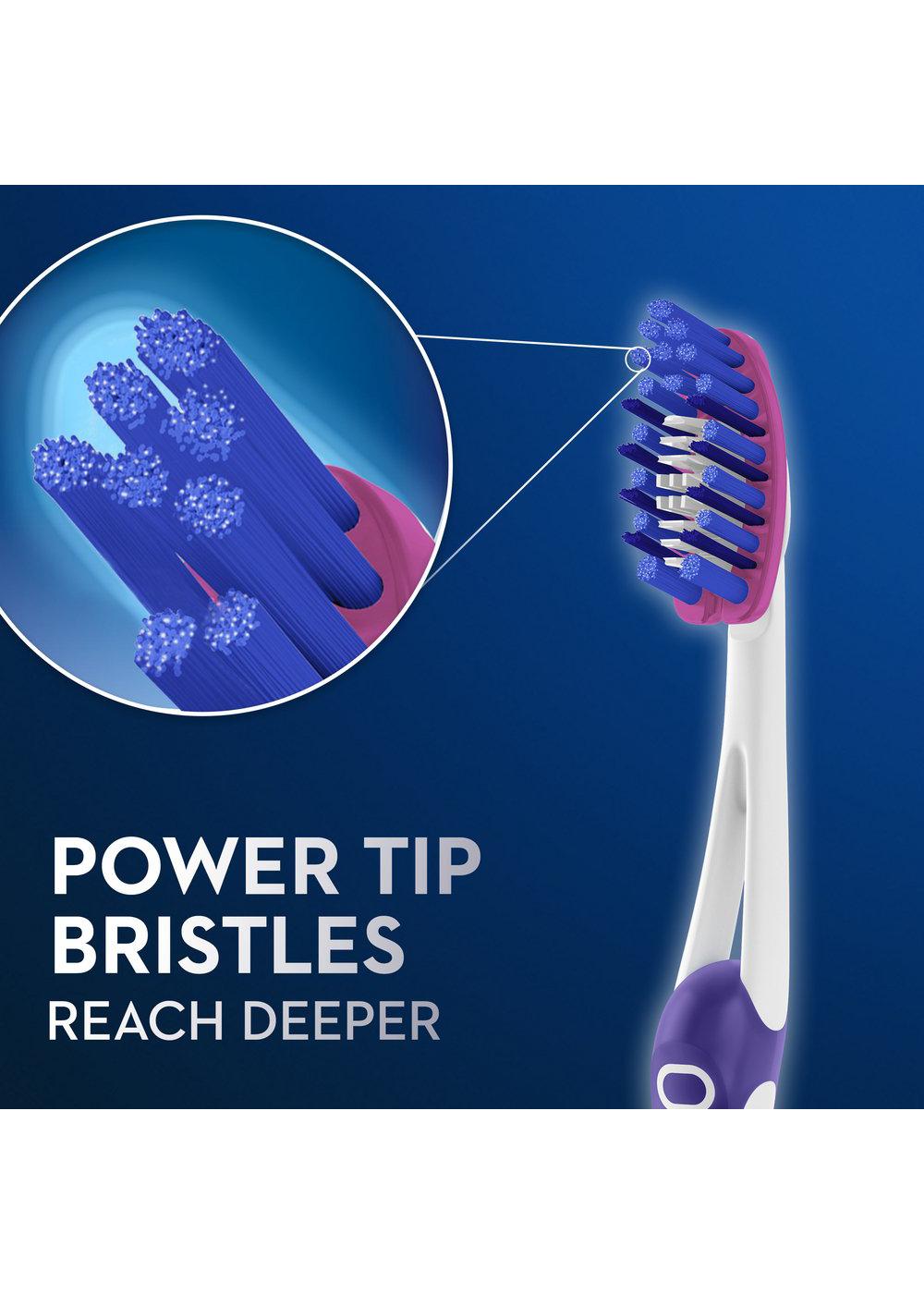 Oral-B 3D White Pro-Flex Stain Eraser Toothbrushes - Medium; image 5 of 9