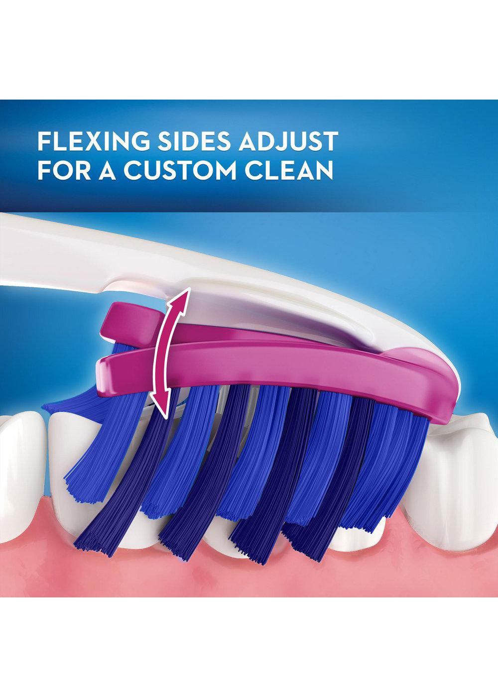 Oral-B 3D White Pro-Flex Stain Eraser Toothbrushes - Medium; image 7 of 9