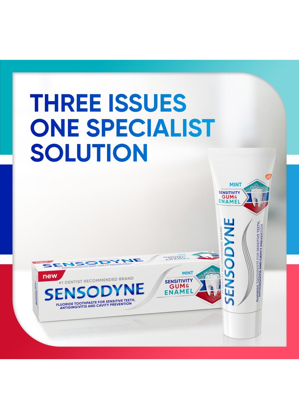 Sensodyne Sensitivity Gum & Enamel Fluoride Toothpaste - Mint; image 2 of 10