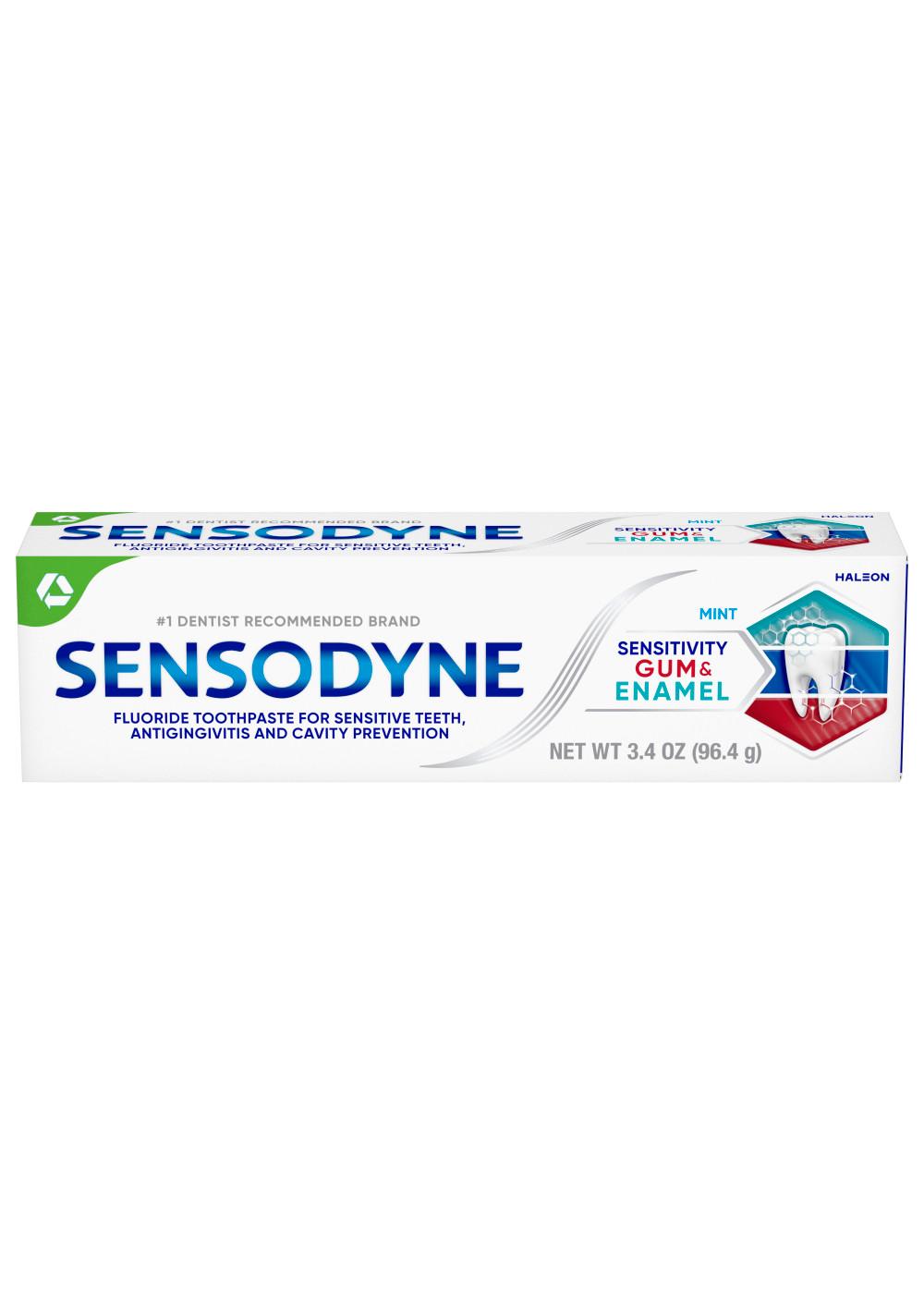 Sensodyne Sensitivity Gum & Enamel Fluoride Toothpaste - Mint; image 1 of 10