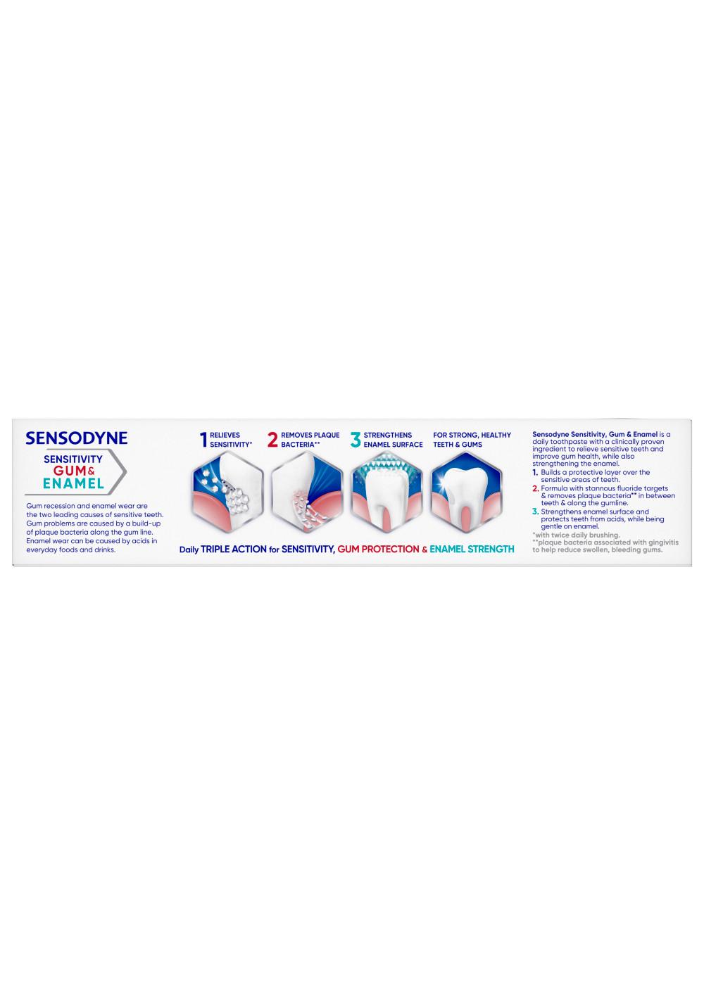 Sensodyne Sensitivity Gum & Enamel Fluoride Toothpaste - Mint; image 3 of 10