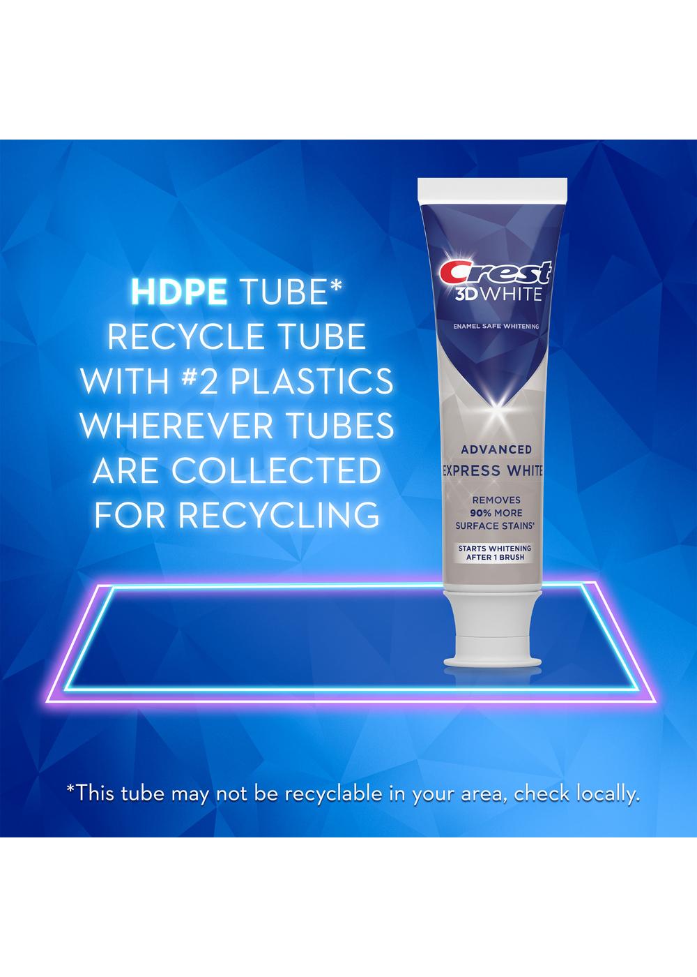 Crest 3D White Advanced Whitening Toothpaste - Express White; image 15 of 16
