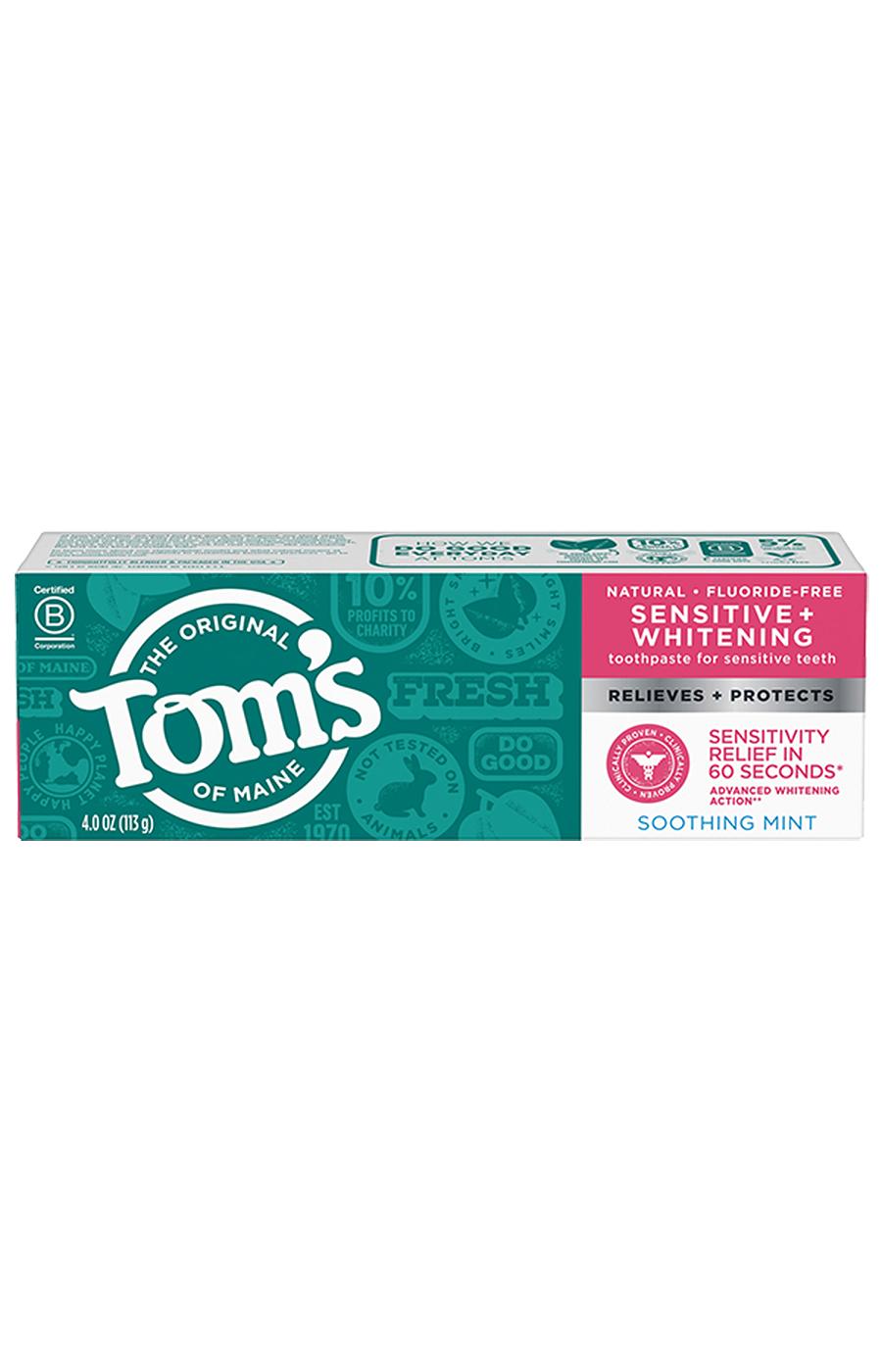 Tom's of Maine Sensitive + Whitening Toothpaste - Soothing Mint; image 1 of 9