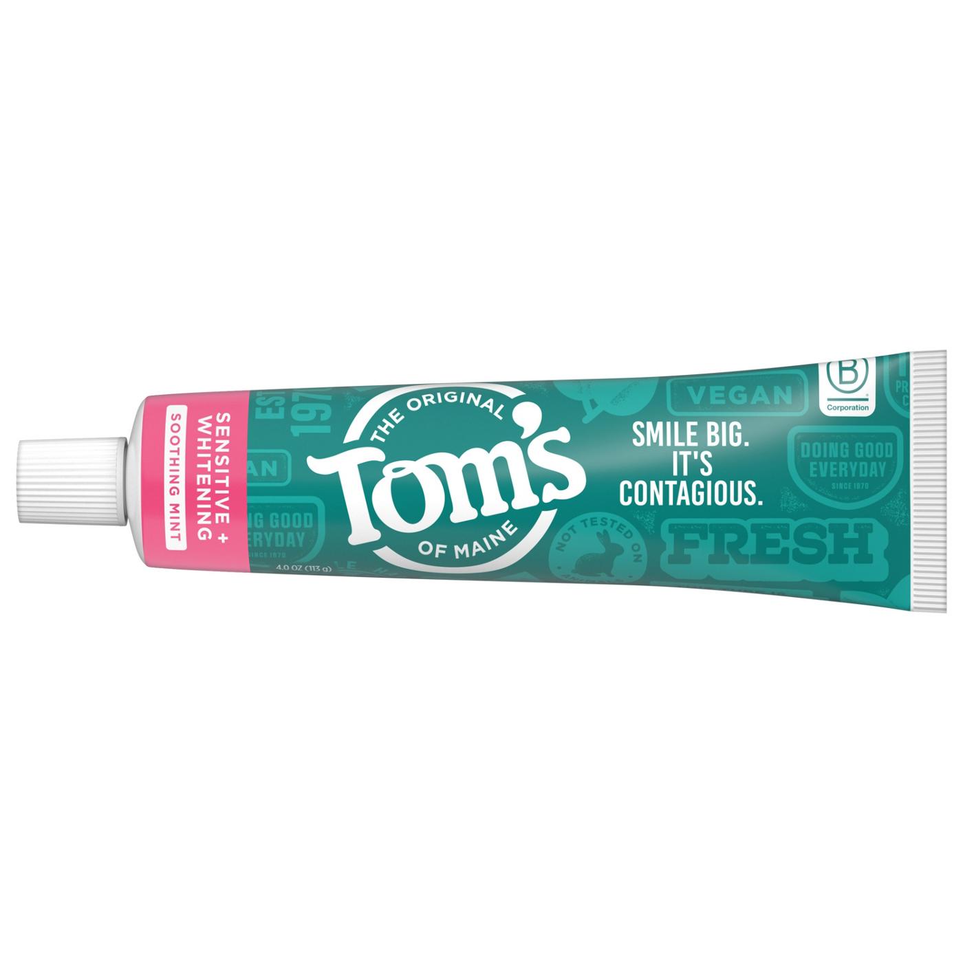 Tom's of Maine Sensitive + Whitening Toothpaste - Soothing Mint; image 5 of 9