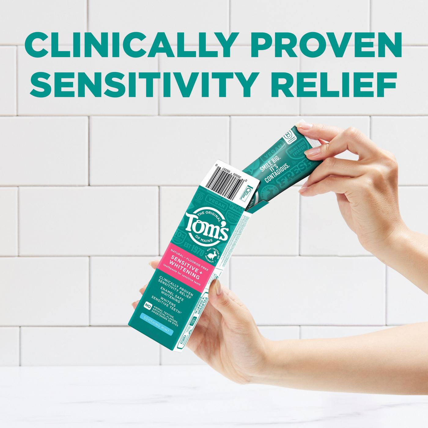 Tom's of Maine Sensitive + Whitening Toothpaste - Soothing Mint; image 9 of 9