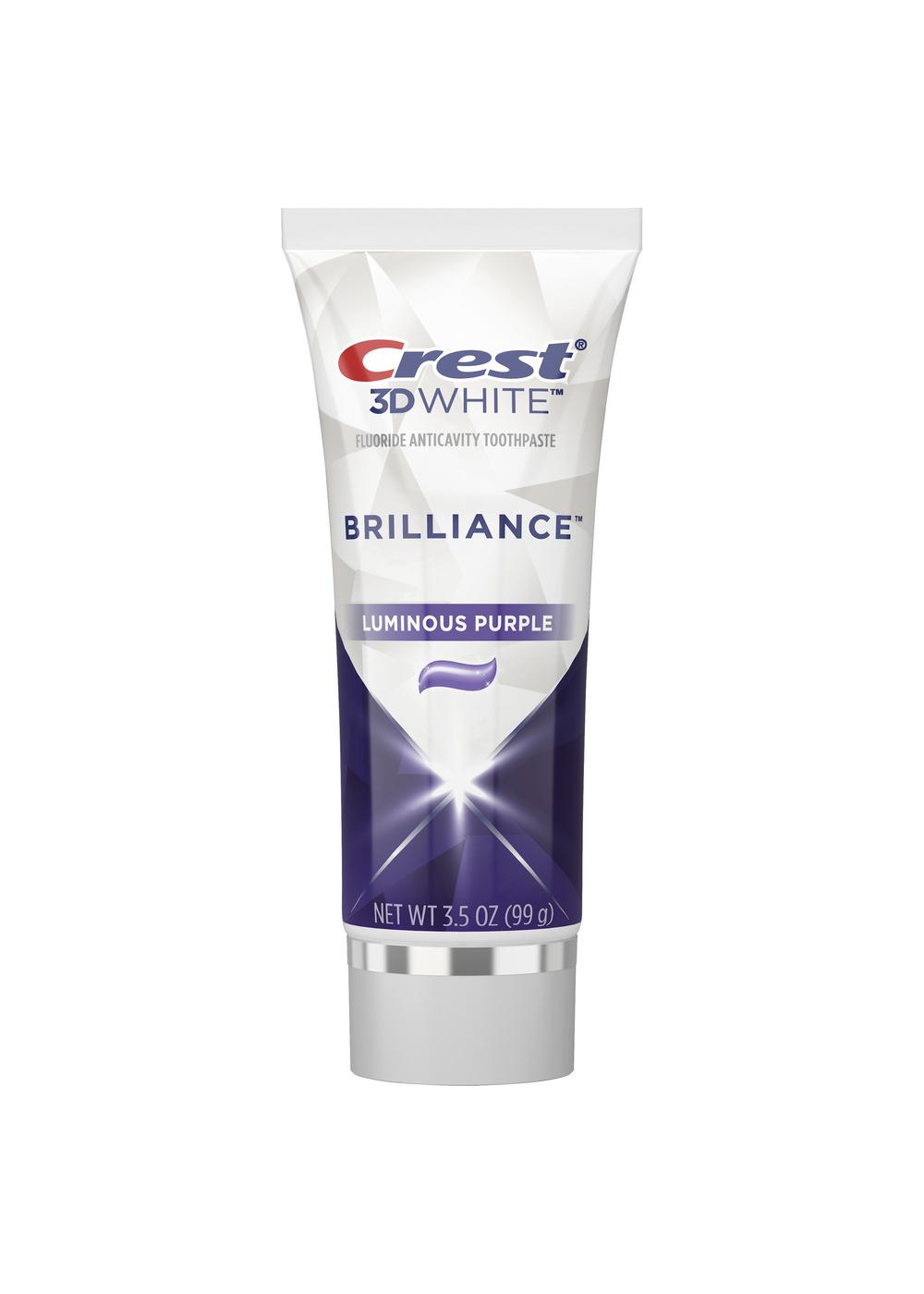 Crest 3D White Brilliance Toothpaste - Luminous Purple; image 10 of 10