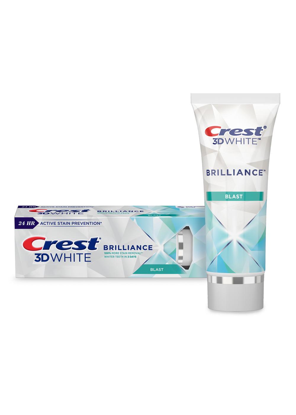 Crest 3D White Brilliance Toothpaste - Blast, 2 Pk; image 10 of 10