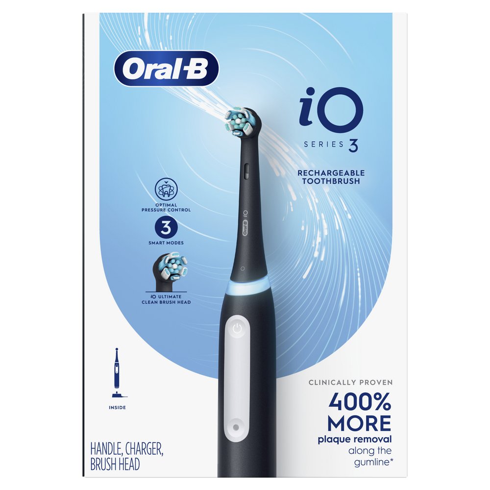 Oral-B iO Series 3 Rechargeable Toothbrush - Shop Toothbrushes at H-E-B