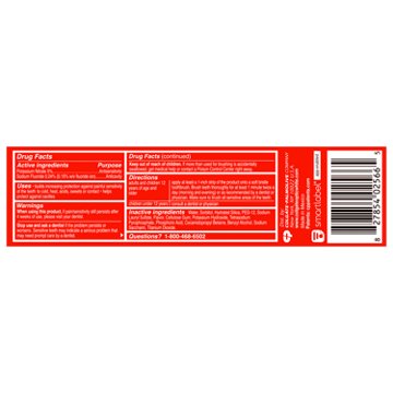 Colgate Optic White Sensitivity Relief Anticavity Toothpaste - Soothing Mint