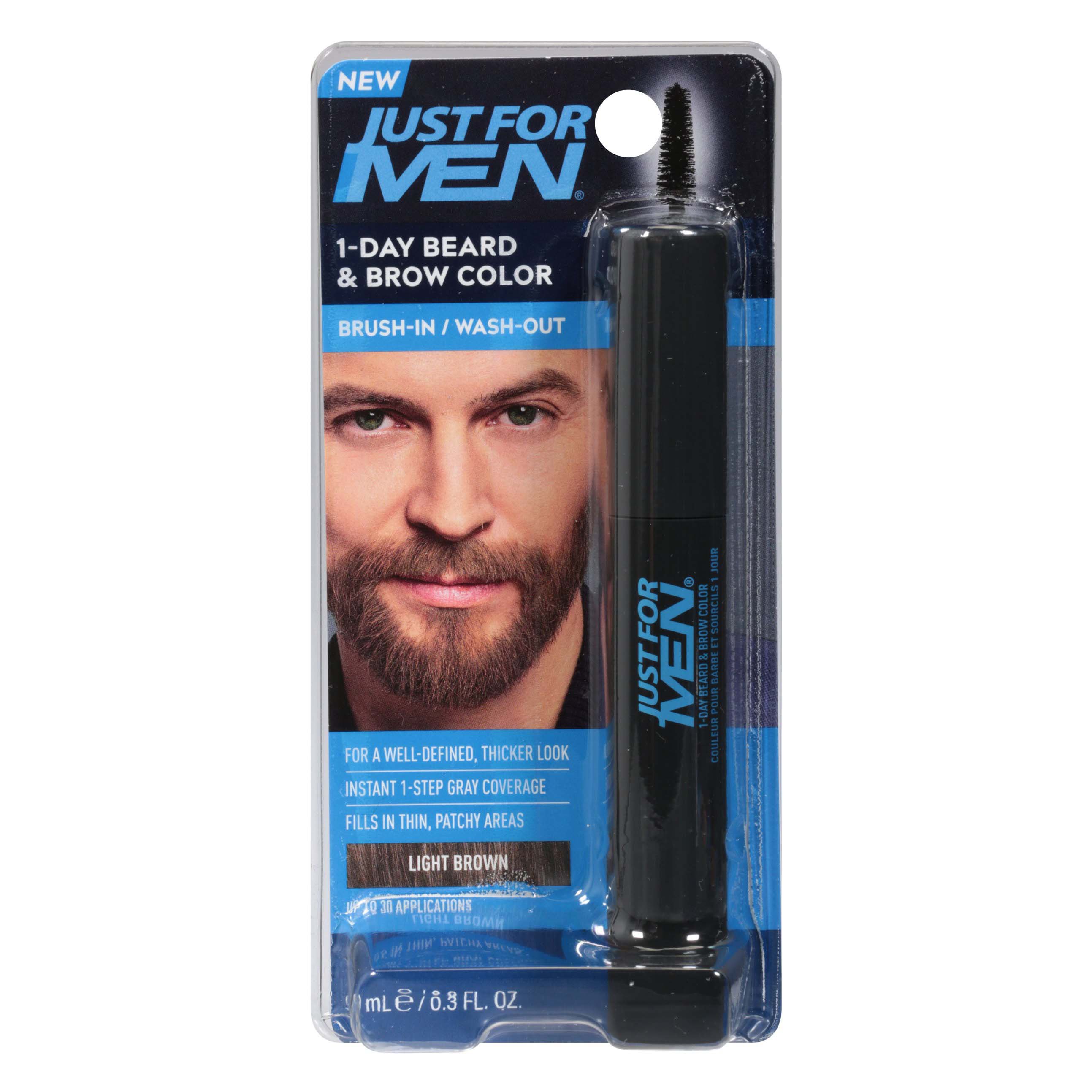 Just For Men 1 Day Beard And Brow Color Light Brown Shop Hair Color At H E B 