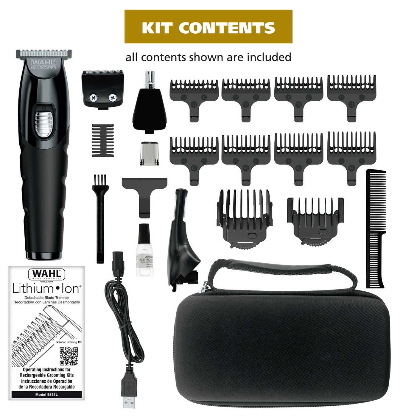 Wahl Manscaper Tool Box Trimmer Set; image 6 of 11