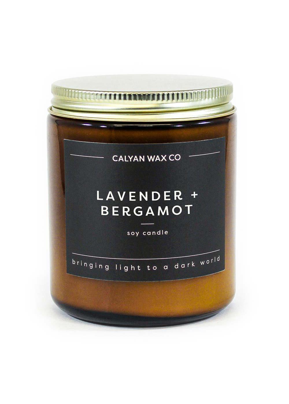 Calyan Wax Co. Lavender + Bergamot Scented Soy Candle; image 1 of 3