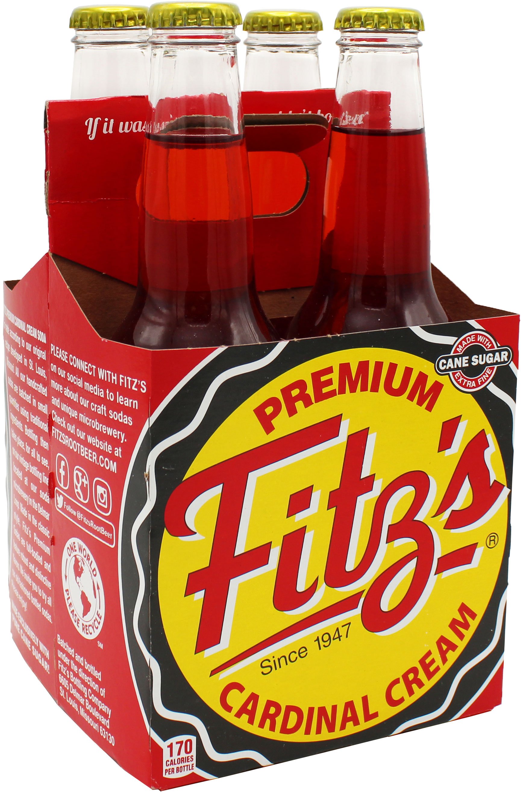 Fitz's Cardinal Cream 12 oz Bottles, 4 pk | Central Market - Really ...
