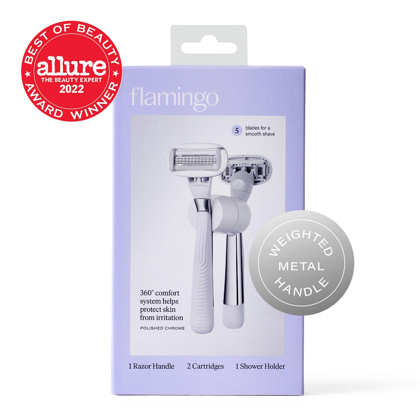 Flamingo Razor System Chrome 5 Blade; image 3 of 3