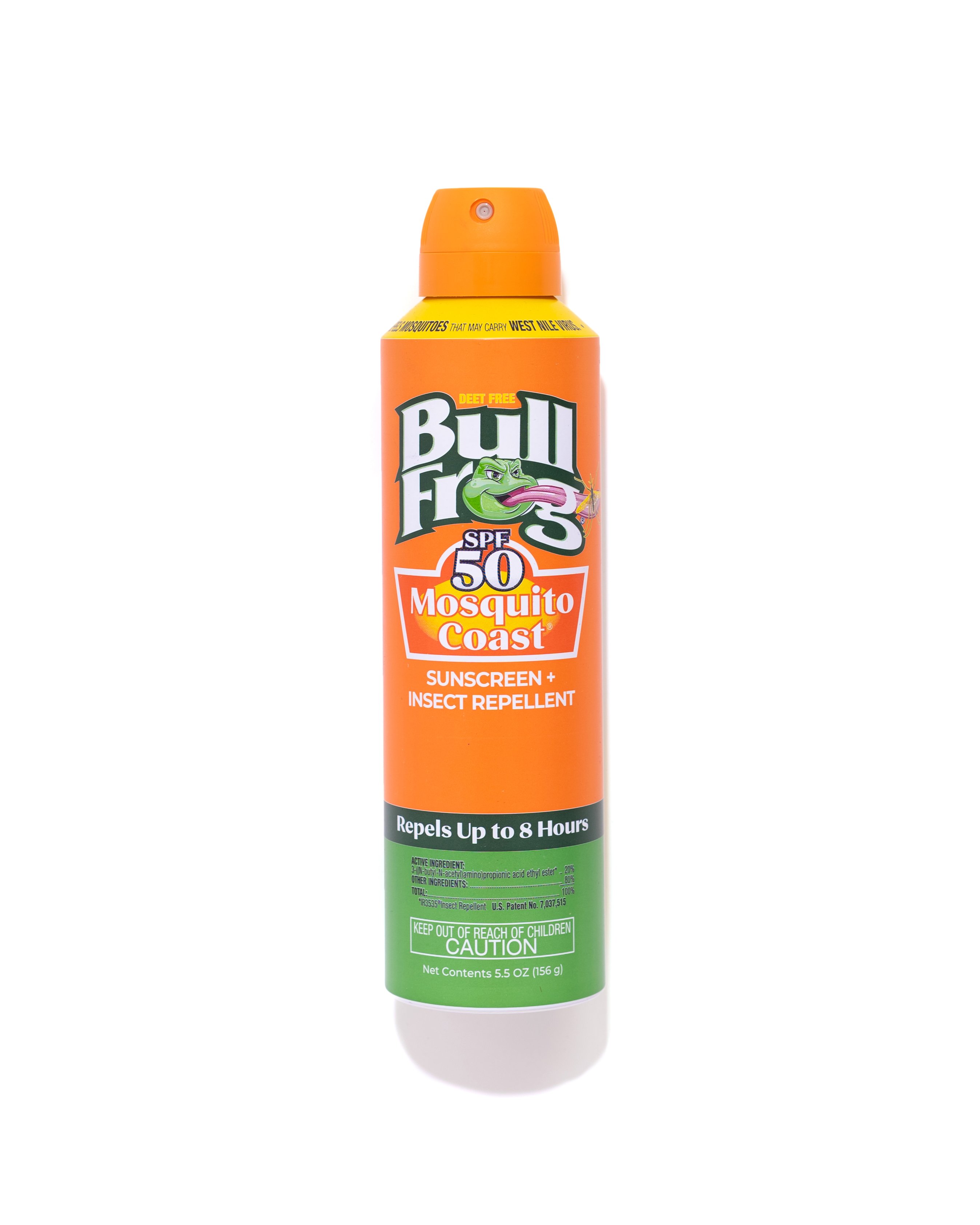 Bullfrog Mosquito Coast Sunscreen & Insect Repellant Spray SPF 50