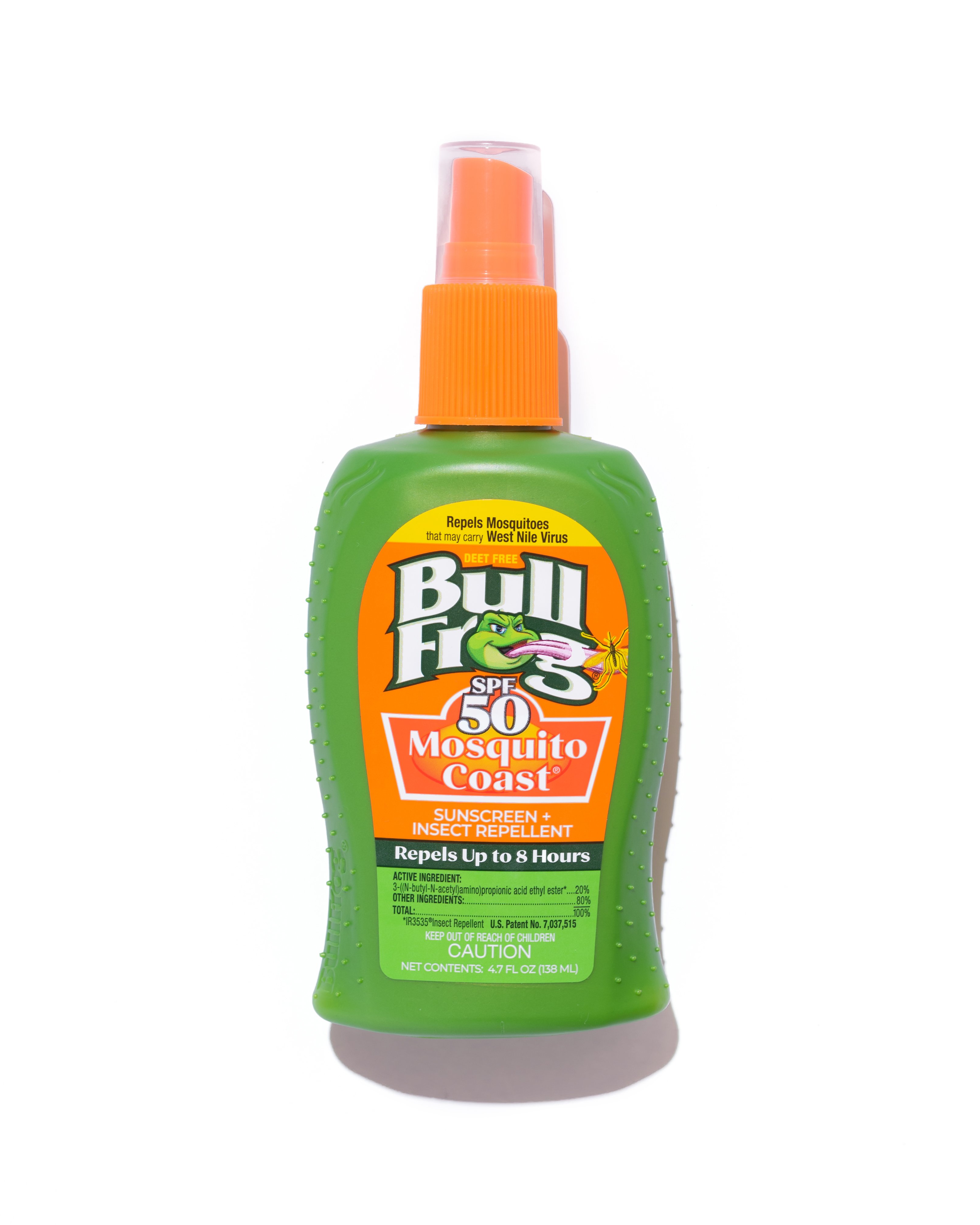Bullfrog Mosquito Coast Sunscreen & Insect Repellent Spray SPF 50