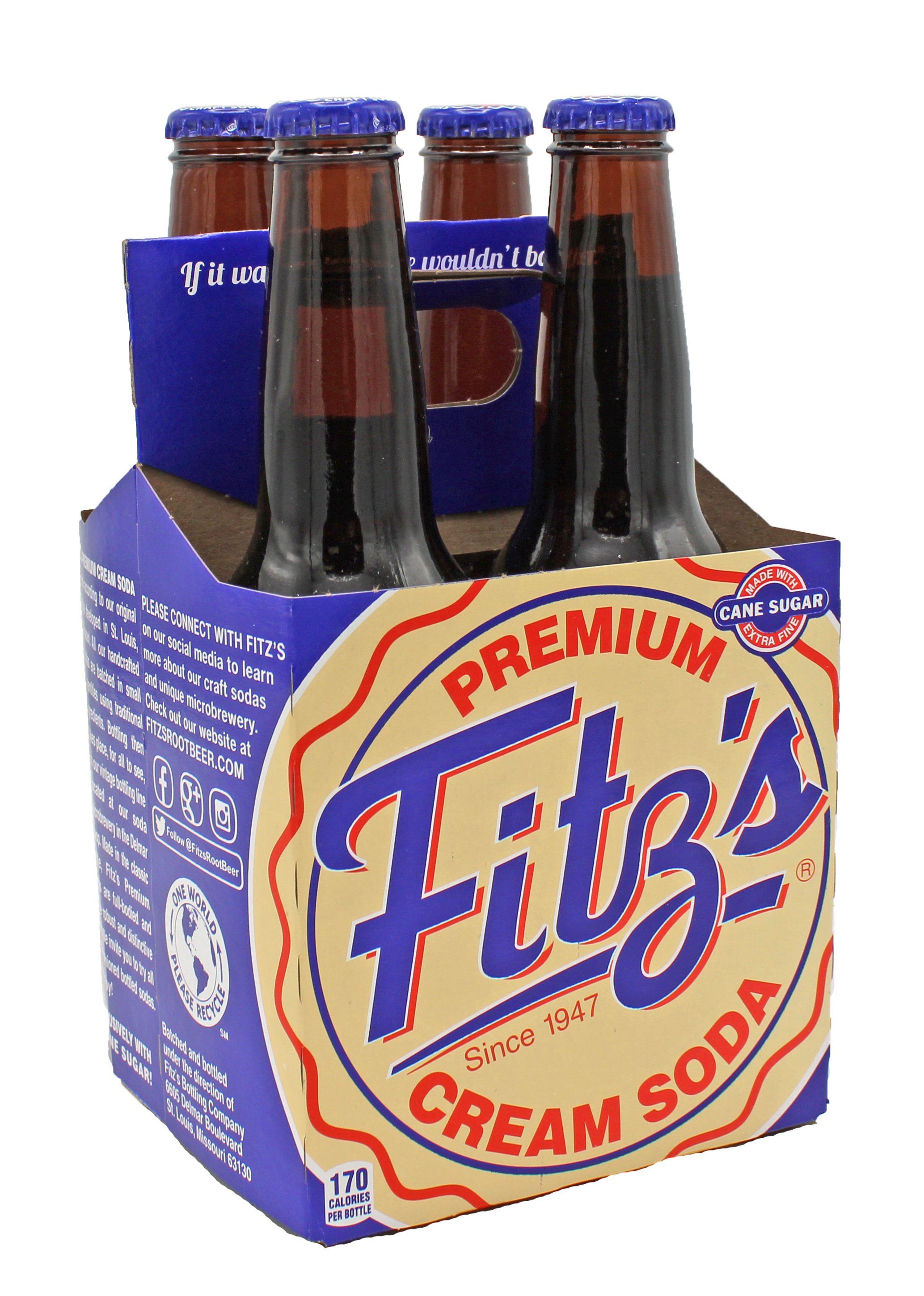 Fitz's Cream Soda, 4 pk, 12 oz | Central Market - Really Into Food