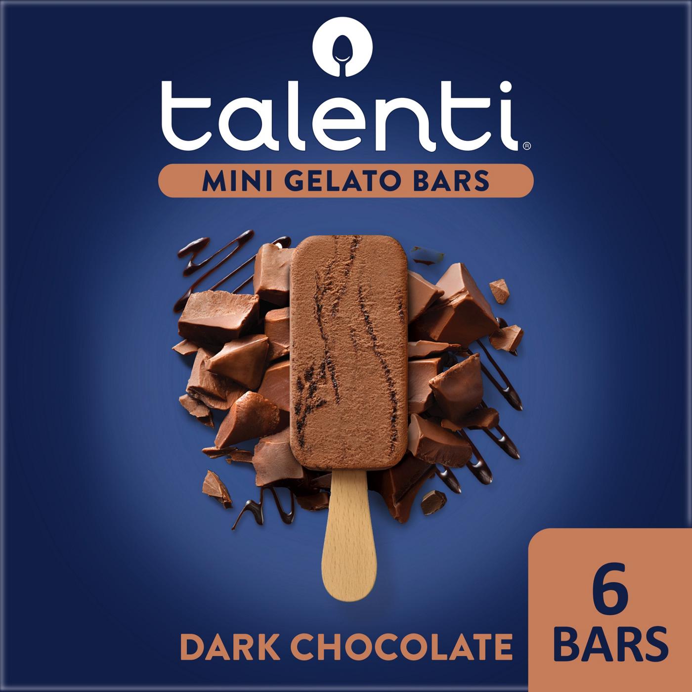 Talenti Dark Chocolate Mini Gelato Bars - Shop Bars & pops at H-E-B