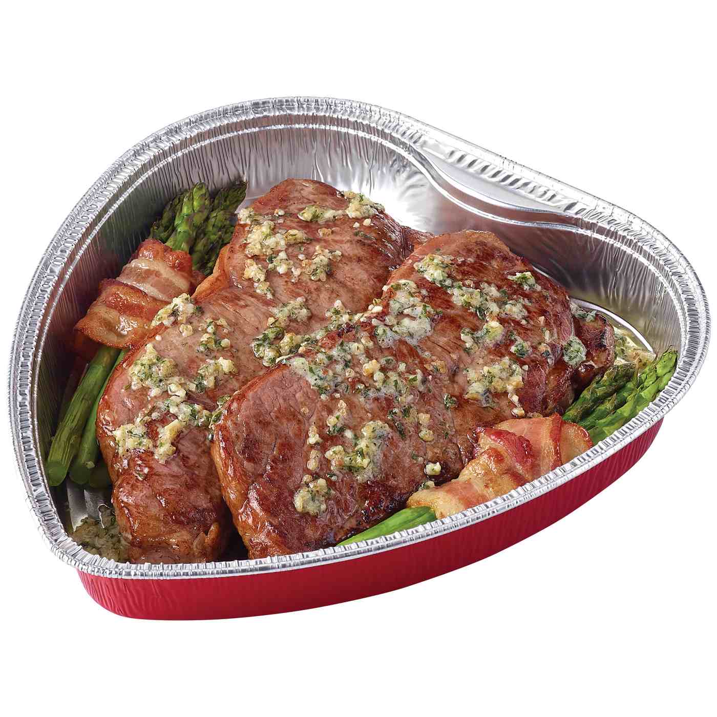 Meal Simple by HEB New York Strip Steaks & BaconWrapped Asparagus