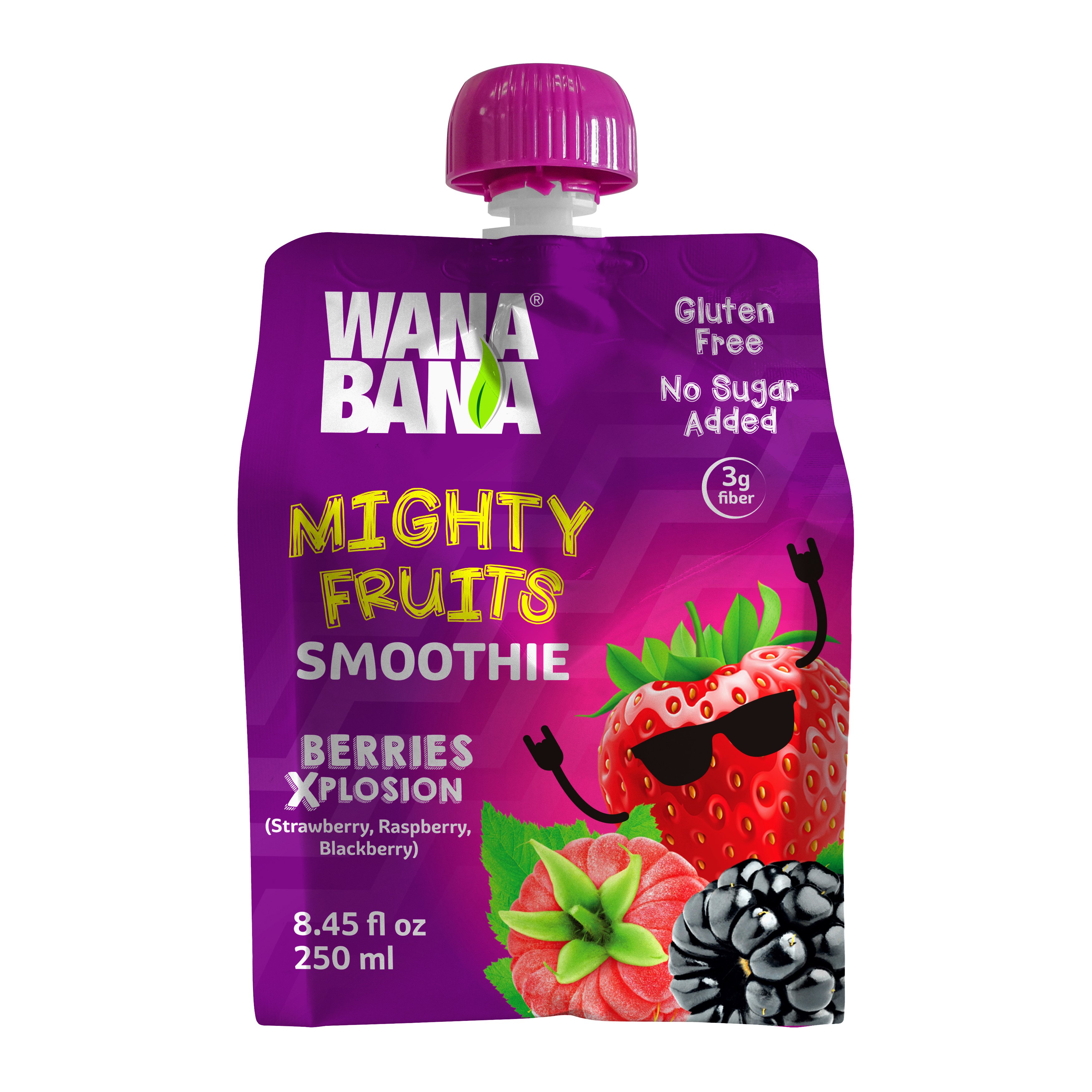 WanaBana Berries Xplosion Mighty Fruits Smoothie Shop Juice at HEB