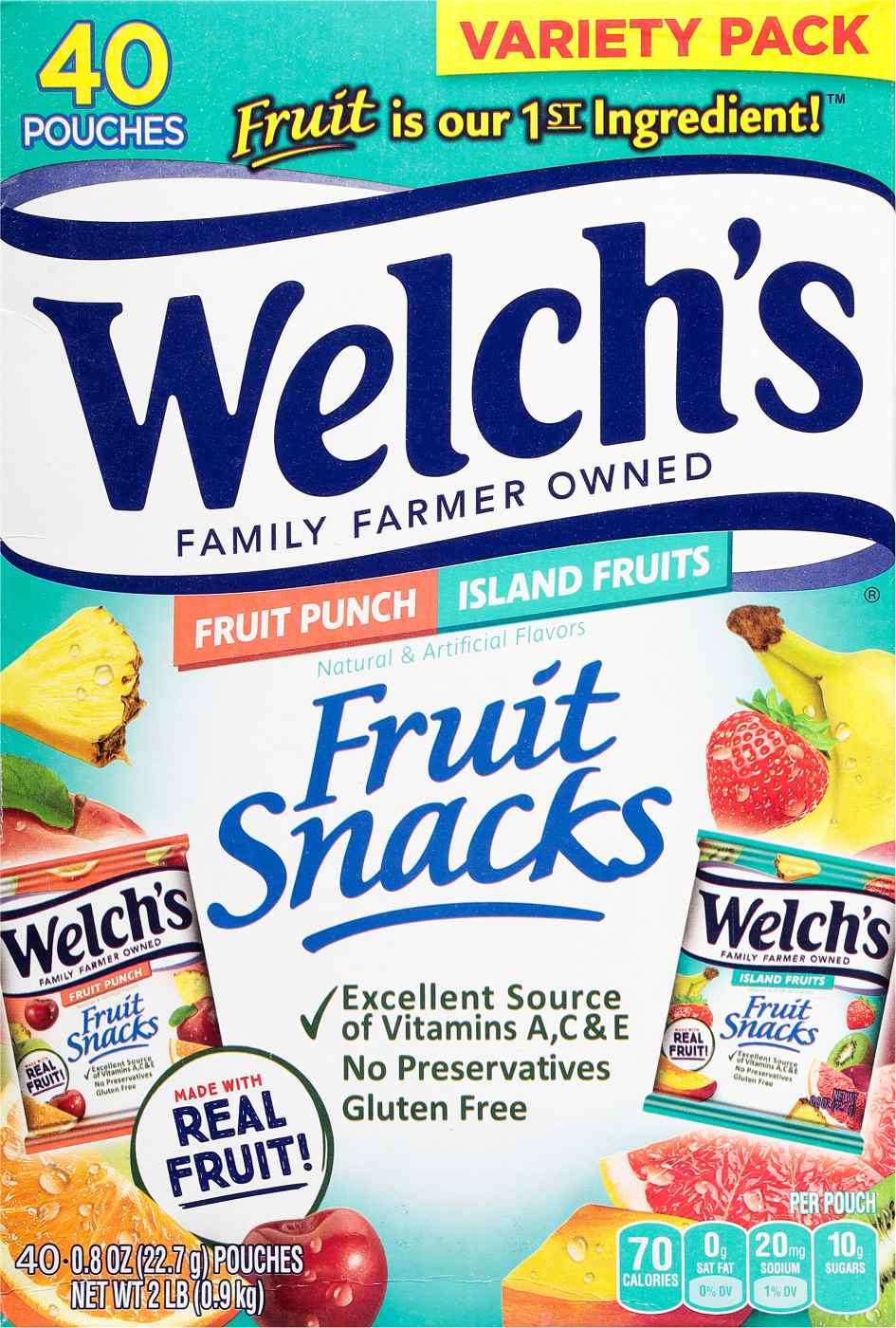 Welch's Fruit Punch Island Fruits Fruit Snacks; image 1 of 2