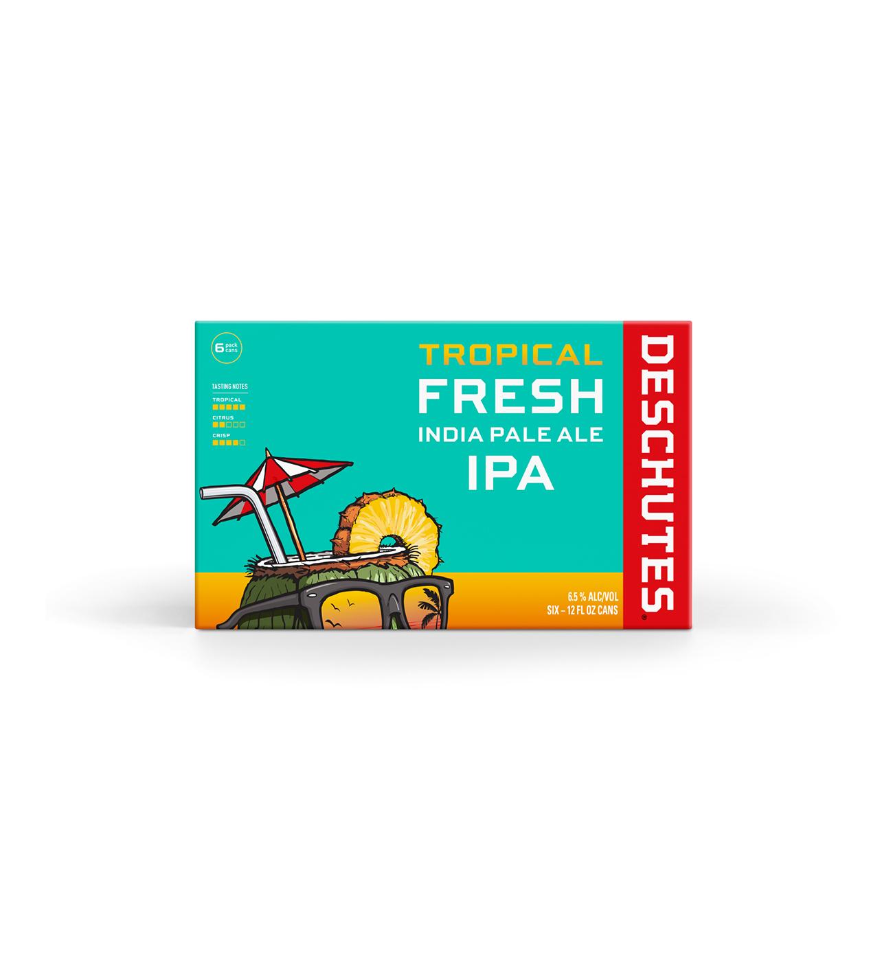 Deschutes Tropical Fresh IPA Beer Cans 6 pk; image 1 of 5