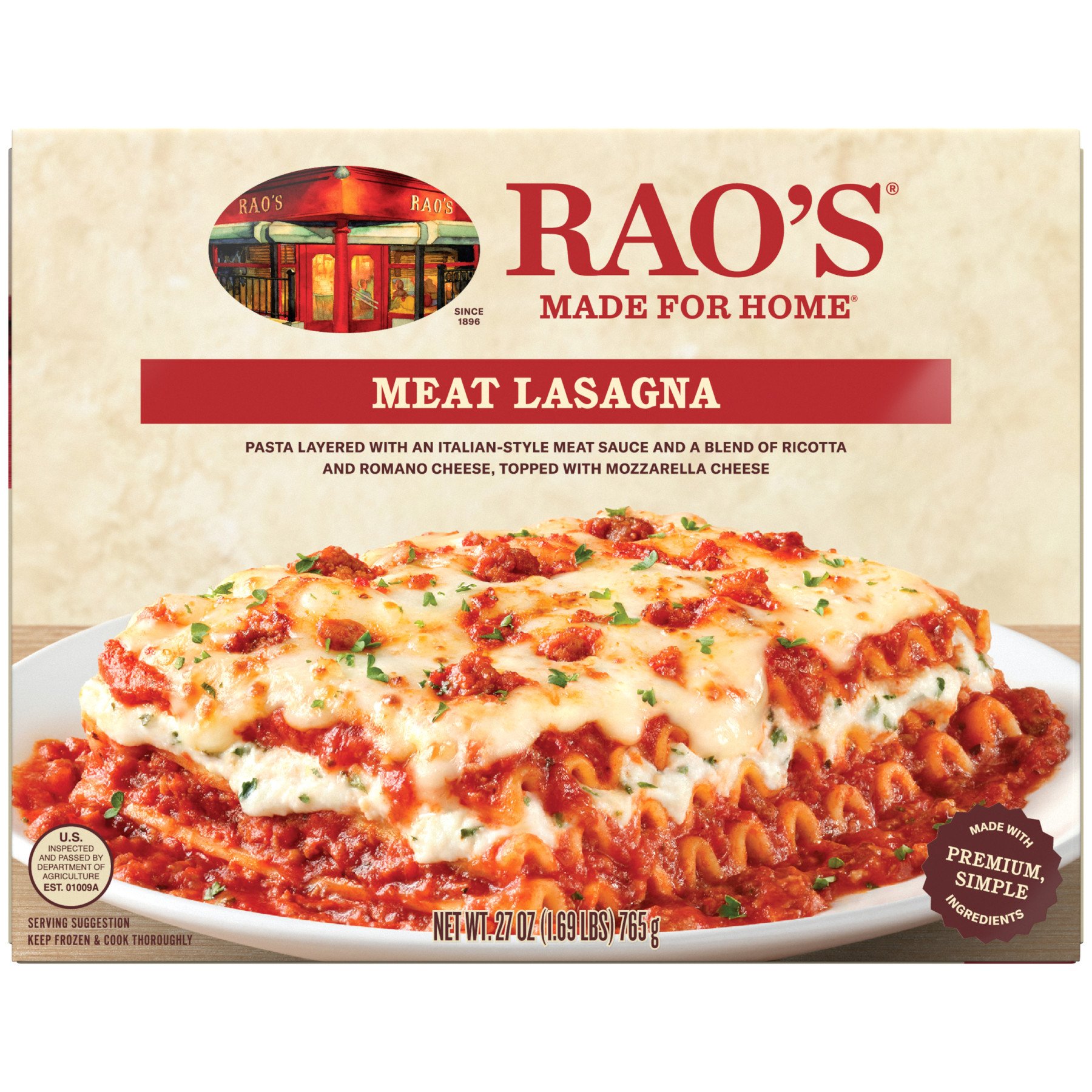 Rao's Meat Lasagna, 27 oz