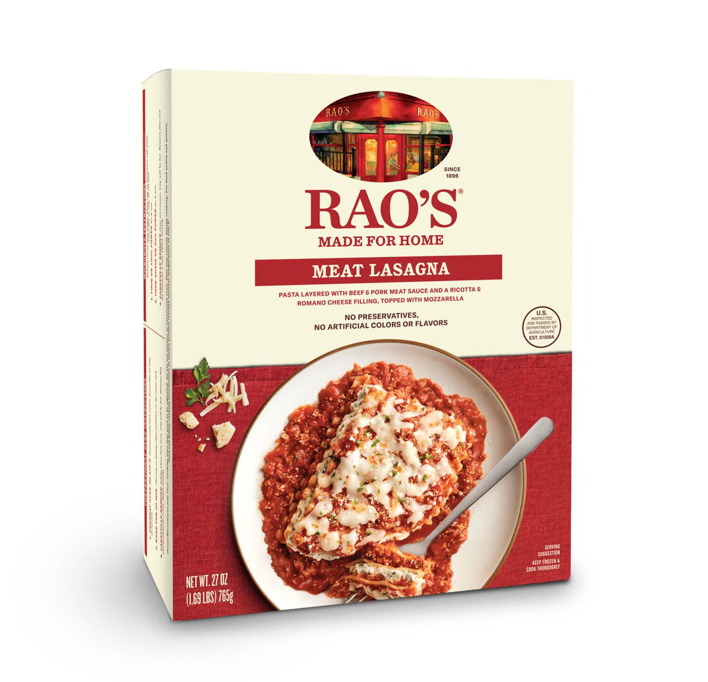 Rao's Meat Lasagna Frozen Meal; image 2 of 2
