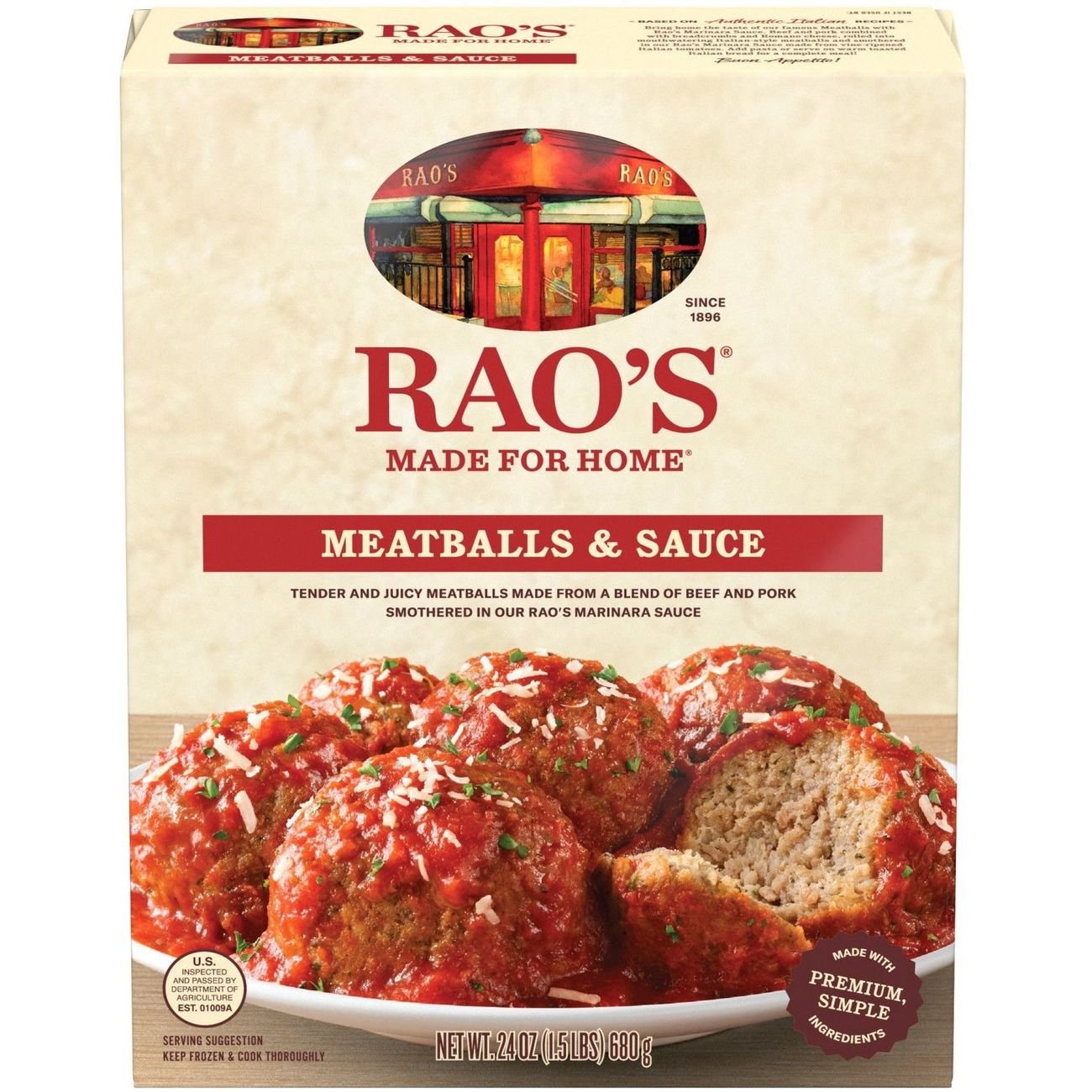 Rao's Meatballs & Sauce, 24 oz
