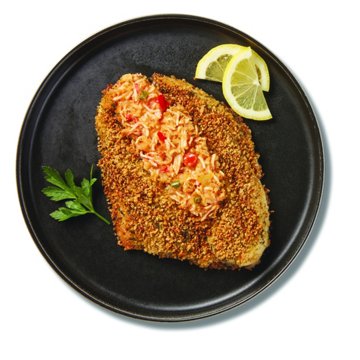 H-E-B Fish Market Seafood Stuffed Catfish Fillet & Garlic Herb Panko, Avg. 0.75 lb