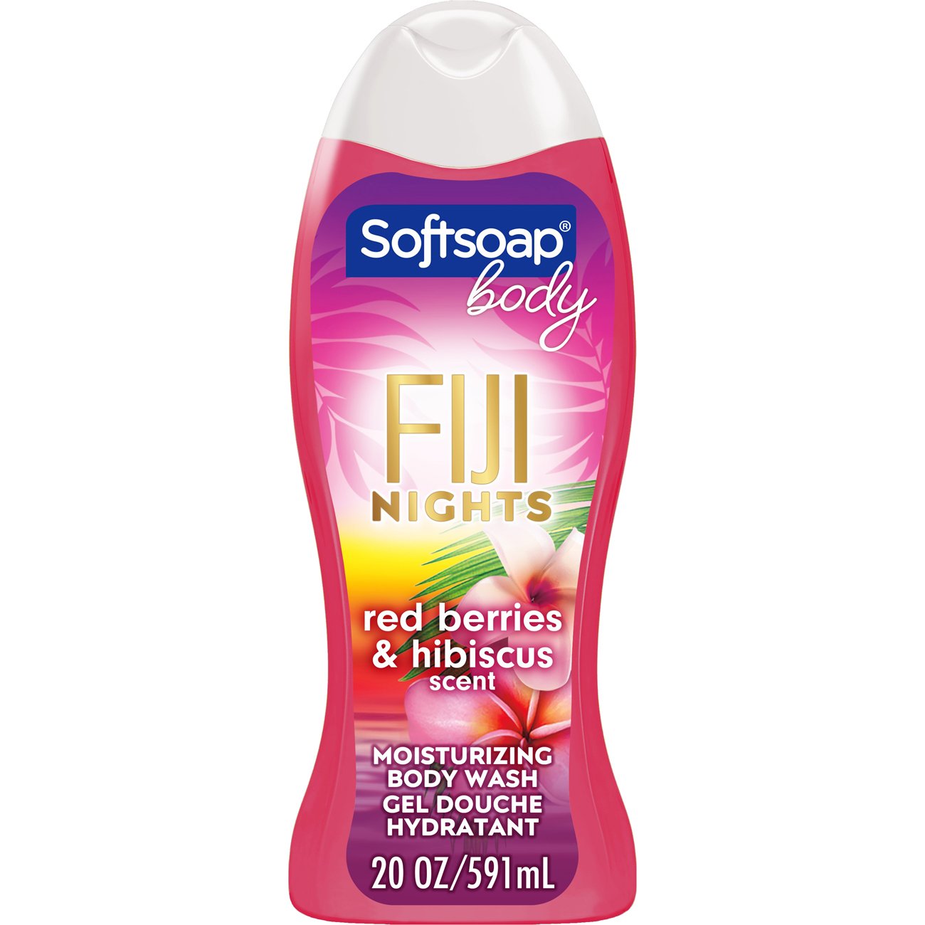 Softsoap Moisturizing Body Wash Fiji Nights Red Berries & Hibiscus