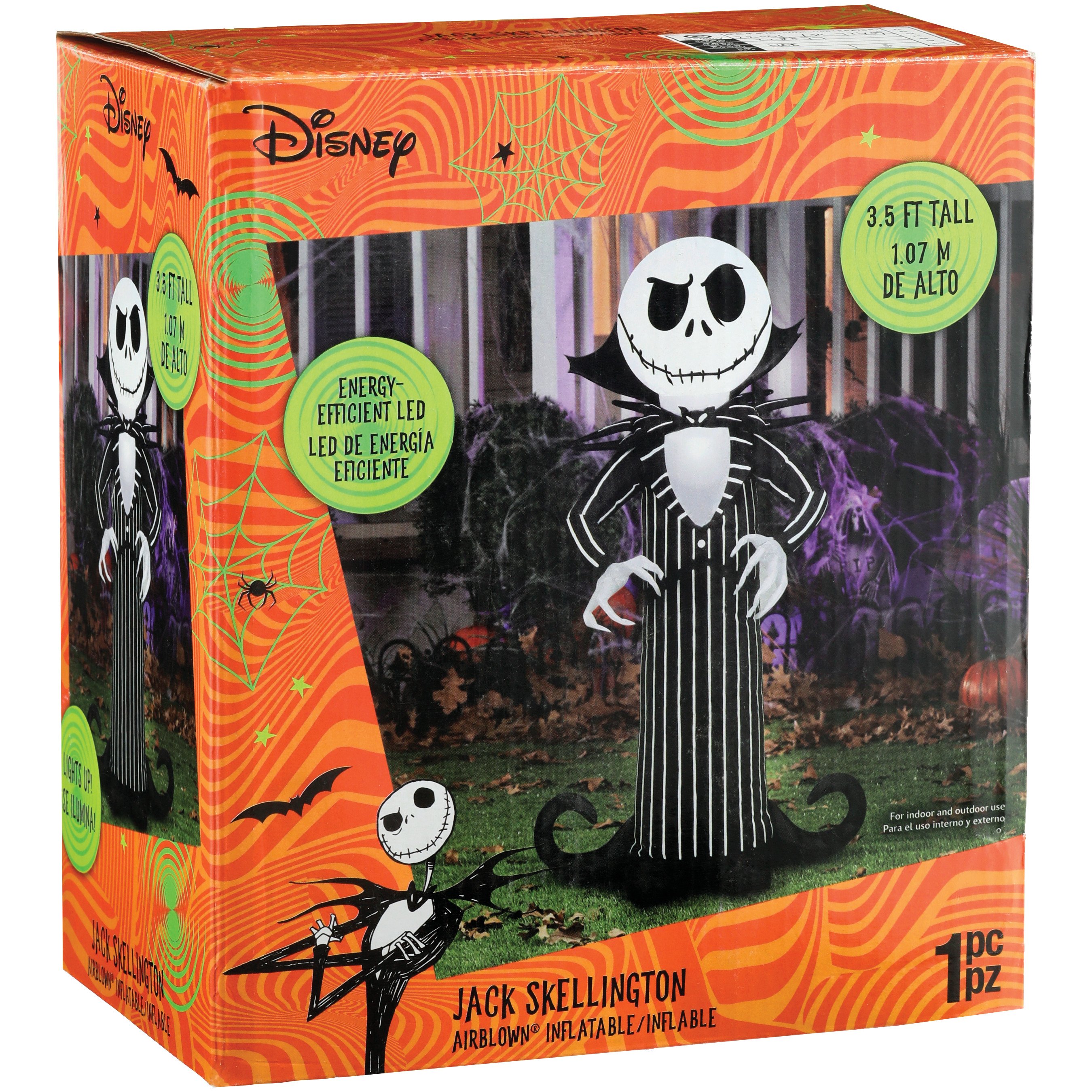 Disney 3.5 ft. Jack Skellington and Sally Airblown Halloween Inflatables  21GM21765 - The Home Depot