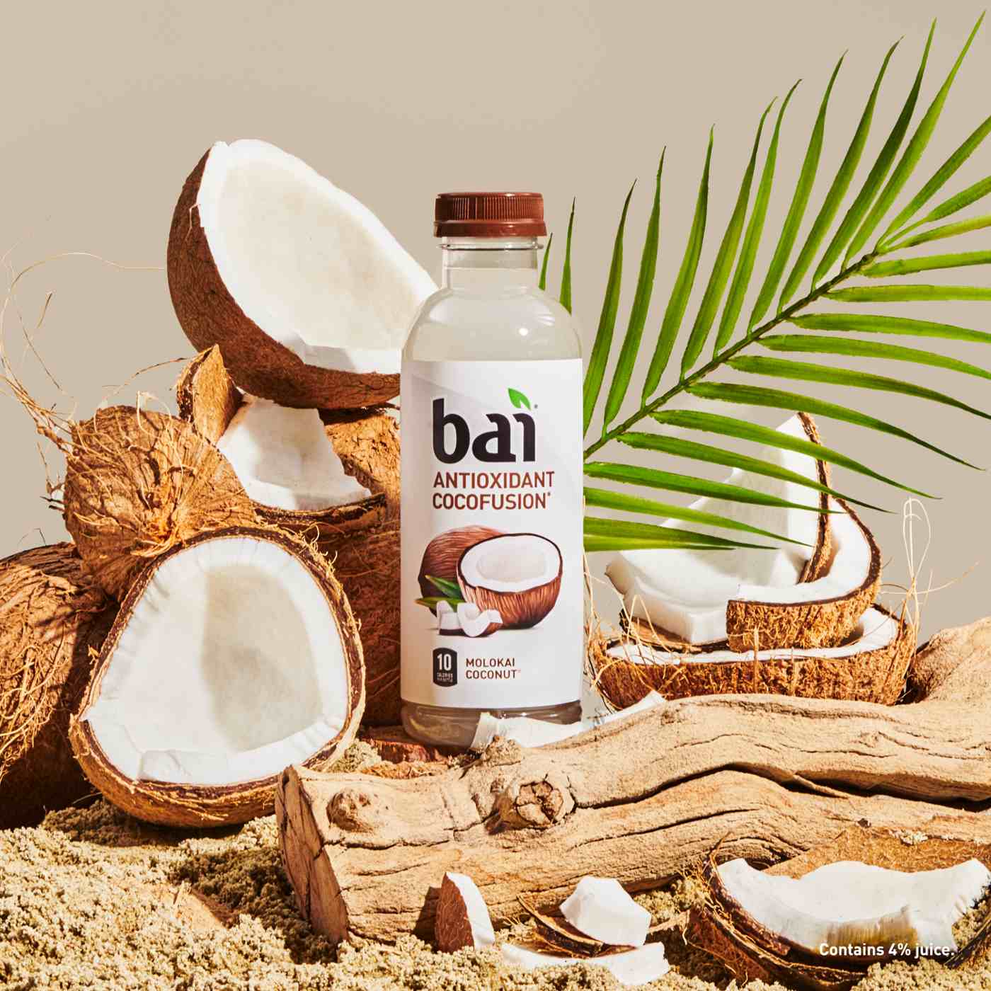 Bai Antioxidant Cocofusion Molokai Coconut Beverage 14 oz Bottles