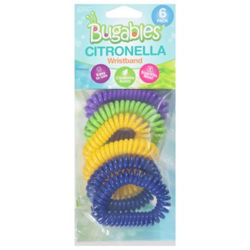 PIC Corp Bugables Citronella Coil Wrist Bands, 6 pk