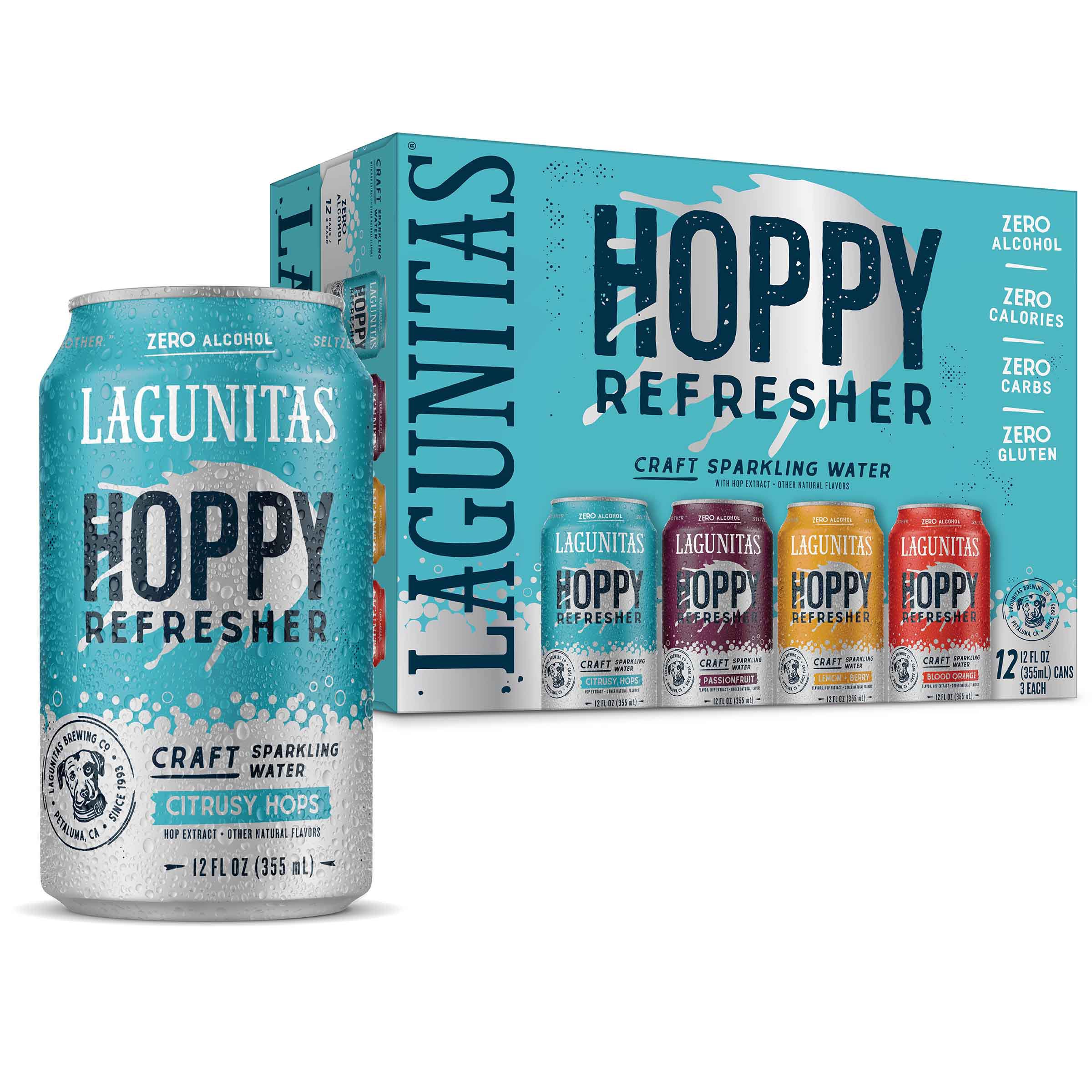 Lagunitas Brewing Co. Non Alcoholic Hoppy Refresher Variety Craft Beer 12 pk Cans, 12 oz