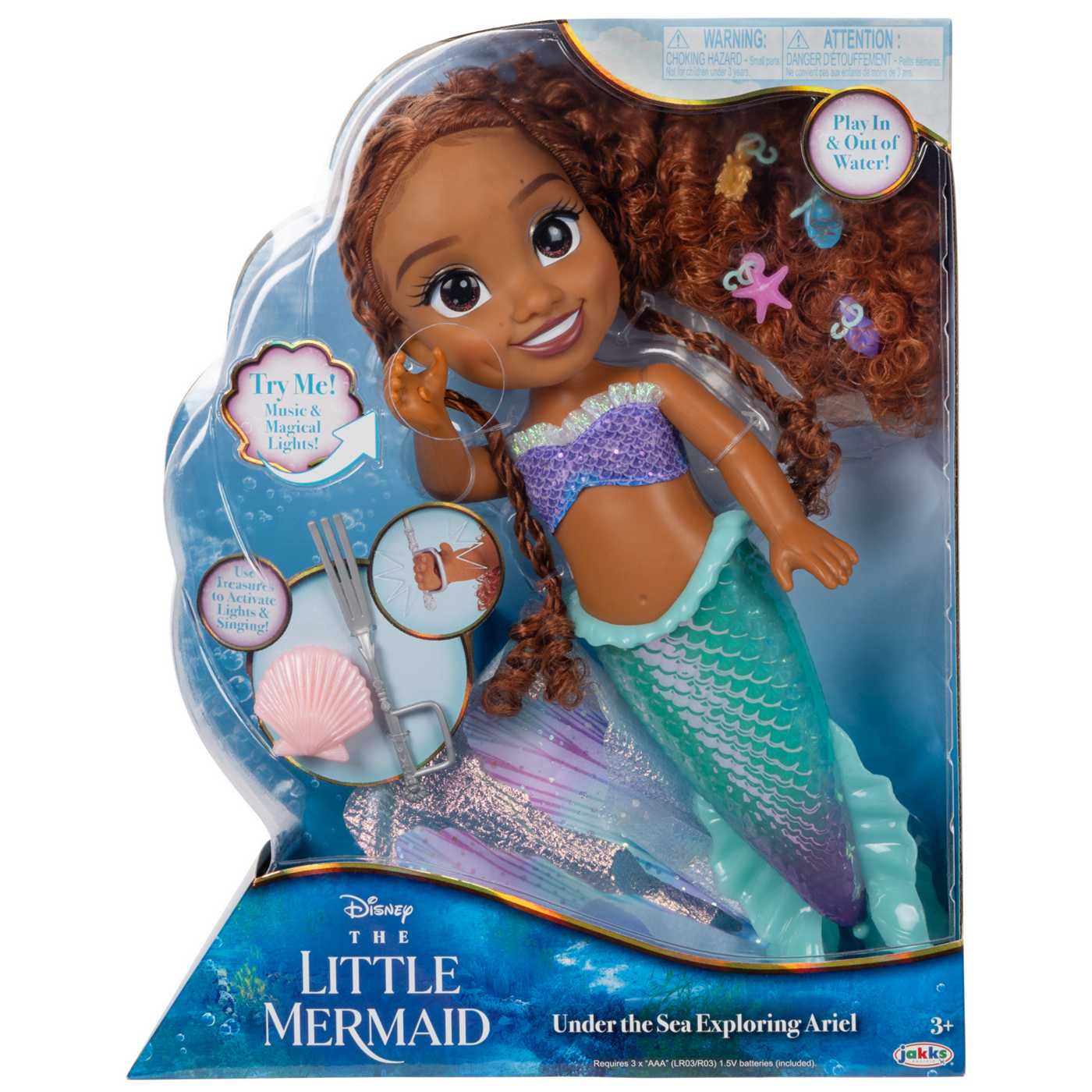 Jakks Disney's The Little Mermaid Under The Sea Exploring Ariel Fashion ...
