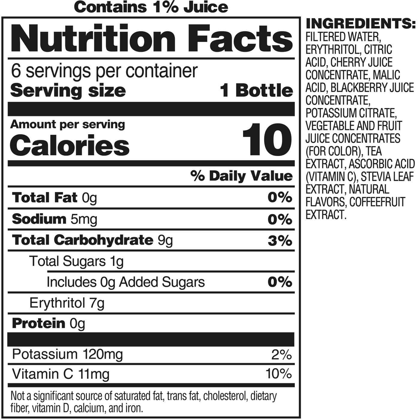 Bai Antioxidant Infusion Zambia Bing Cherry Beverage 14 oz Bottles; image 2 of 5