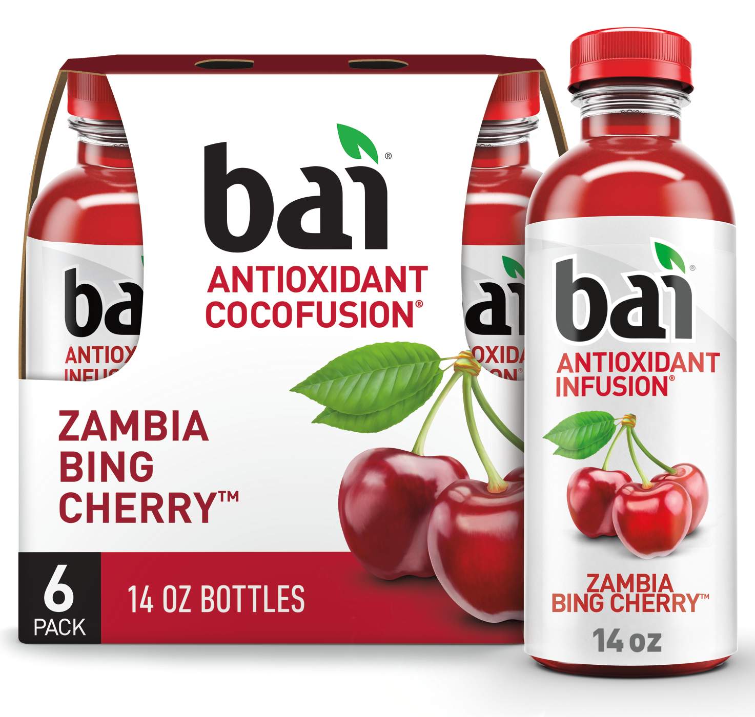 Bai Antioxidant Infusion Zambia Bing Cherry Beverage 14 oz Bottles; image 5 of 5