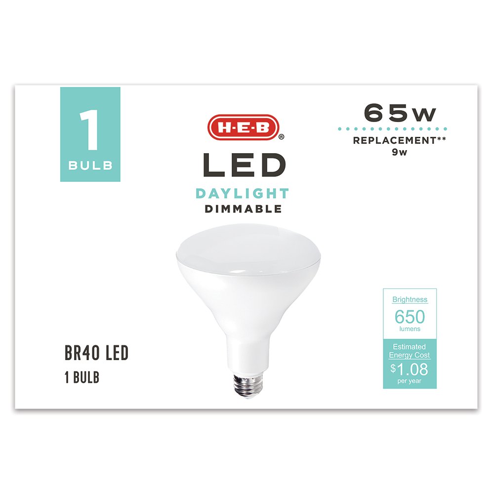 H-E-B BR40 65-Watt LED Light Bulb - Daylight - Shop Light Bulbs At H-E-B