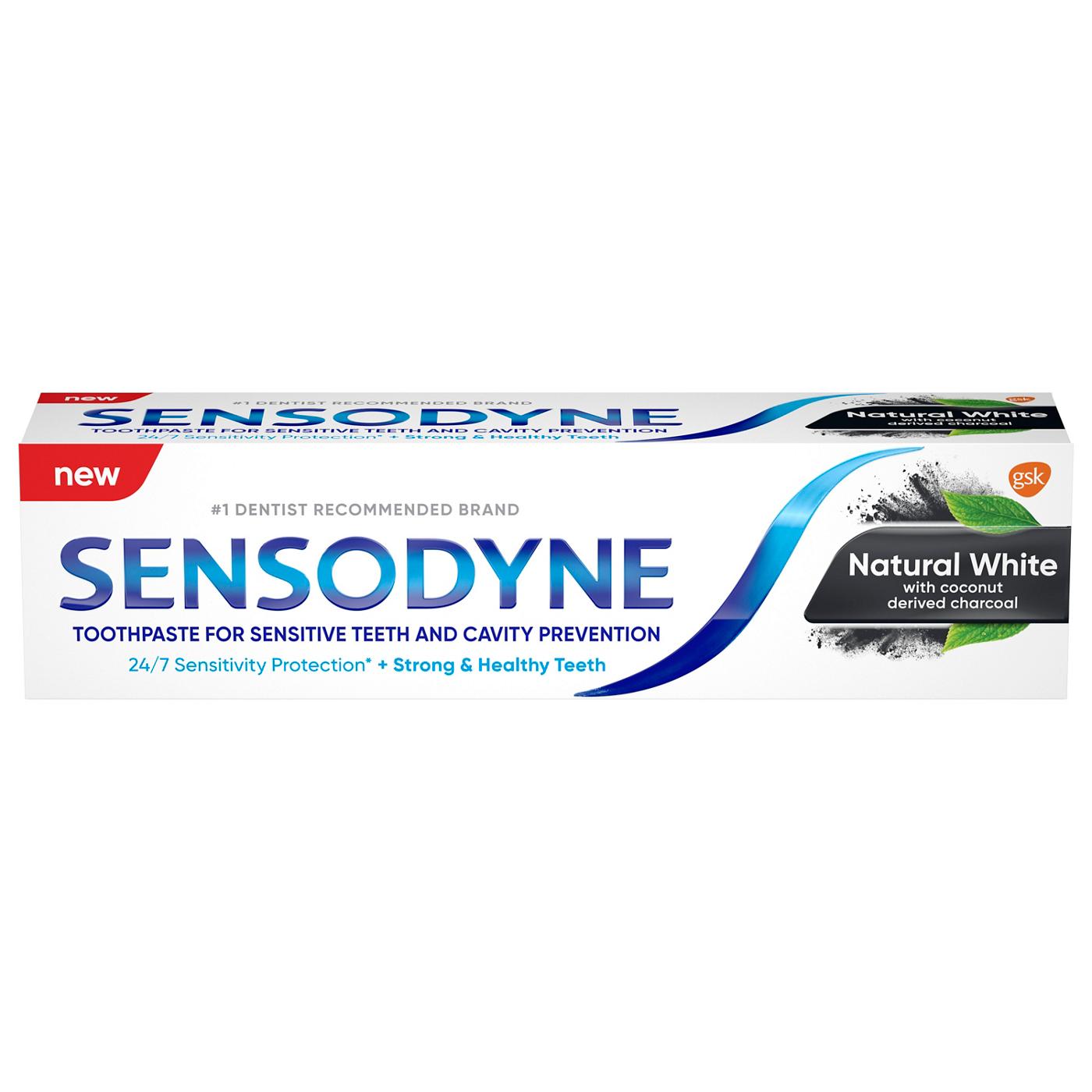 Sensodyne Natural White Charcoal Toothpaste Shop Toothpaste at HEB