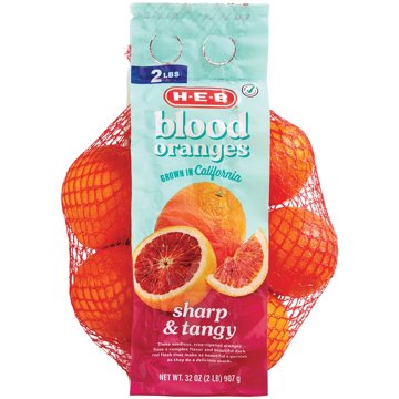 H-E-B Fresh Blood Oranges, 2 lb bag