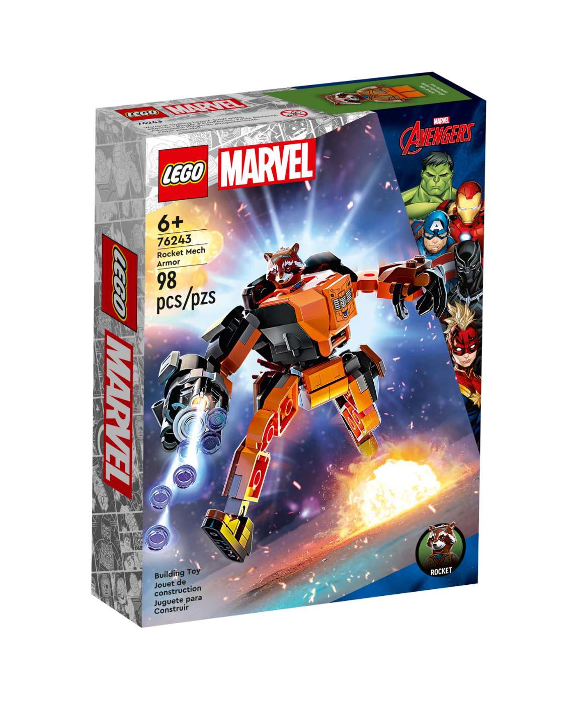 LEGO Marvel Avengers Rocket Mech Armor Set; image 2 of 2