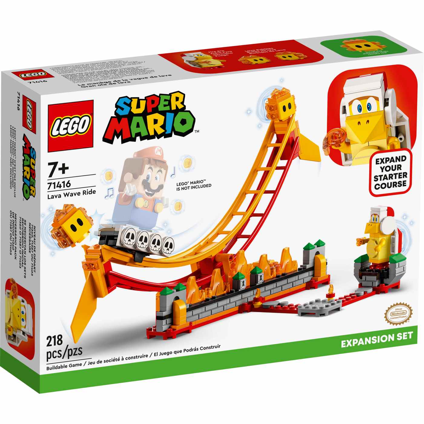 LEGO Super Mario Lava Wave Ride Expansion Set; image 1 of 2