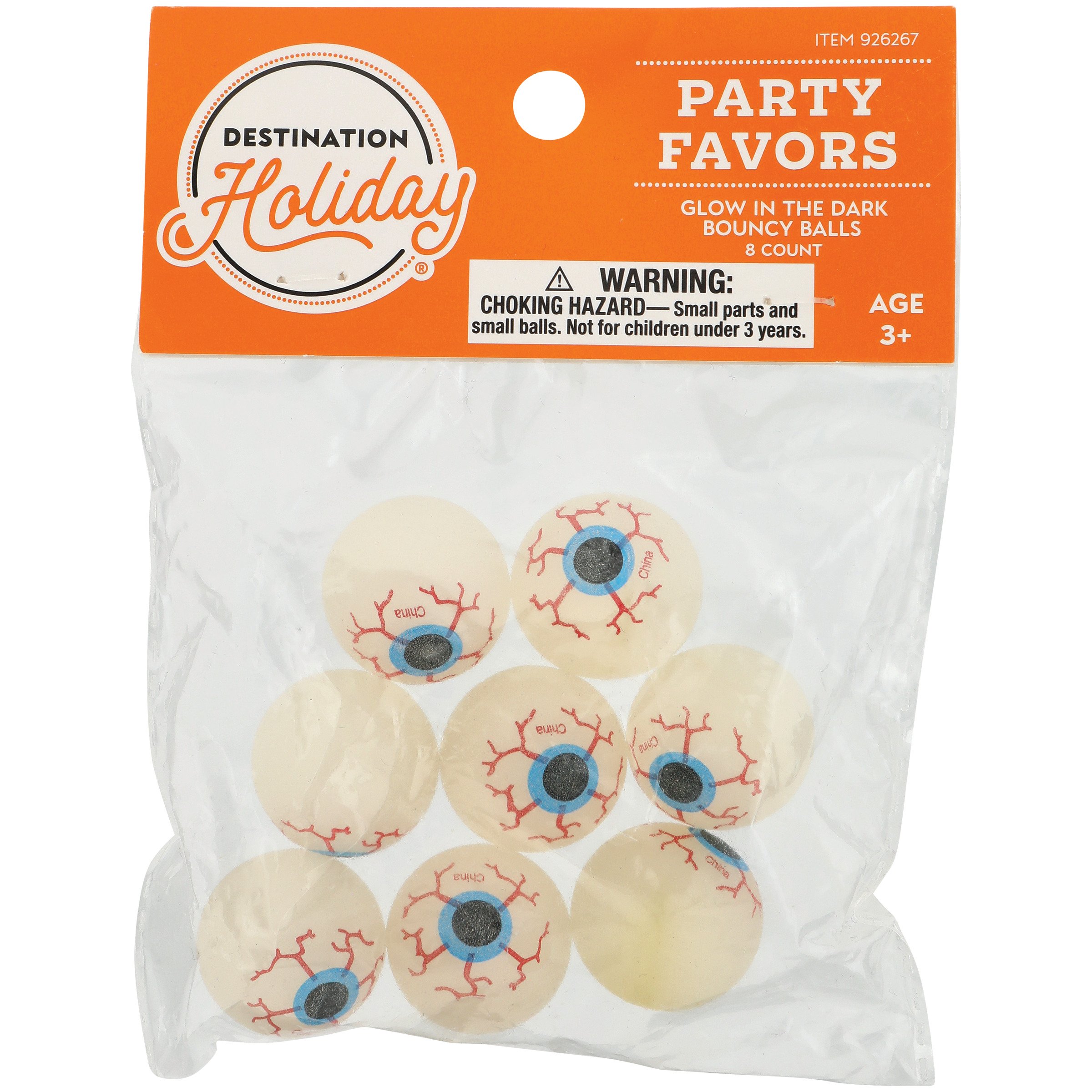 Destination Holiday Halloween Glow in the Dark Bouncy Eyeballs Shop