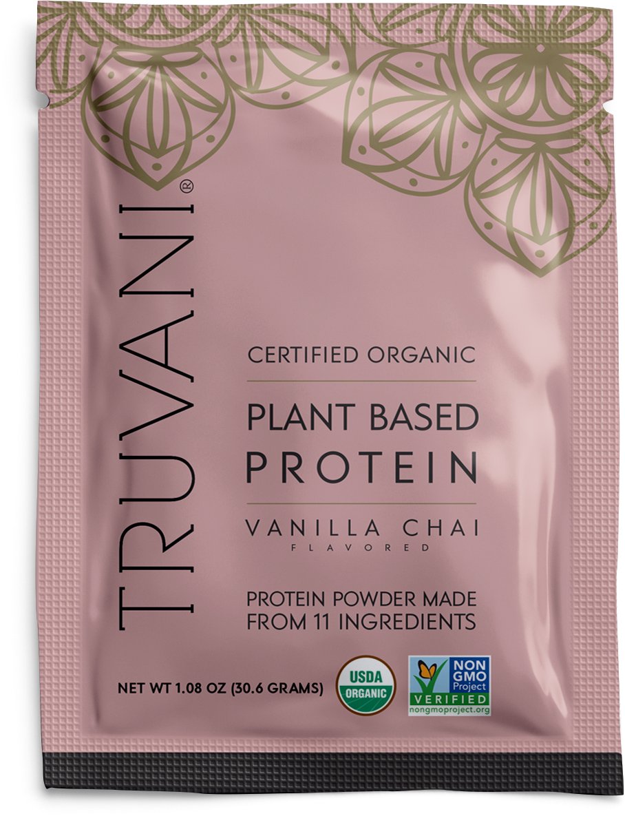 Truvani Organic Vanilla Chai Plant-Based Protein Packet, 1.08 oz ...