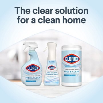Clorox Multi-Surface Cleaner - Free & Clear Fragrance Free, 32 oz