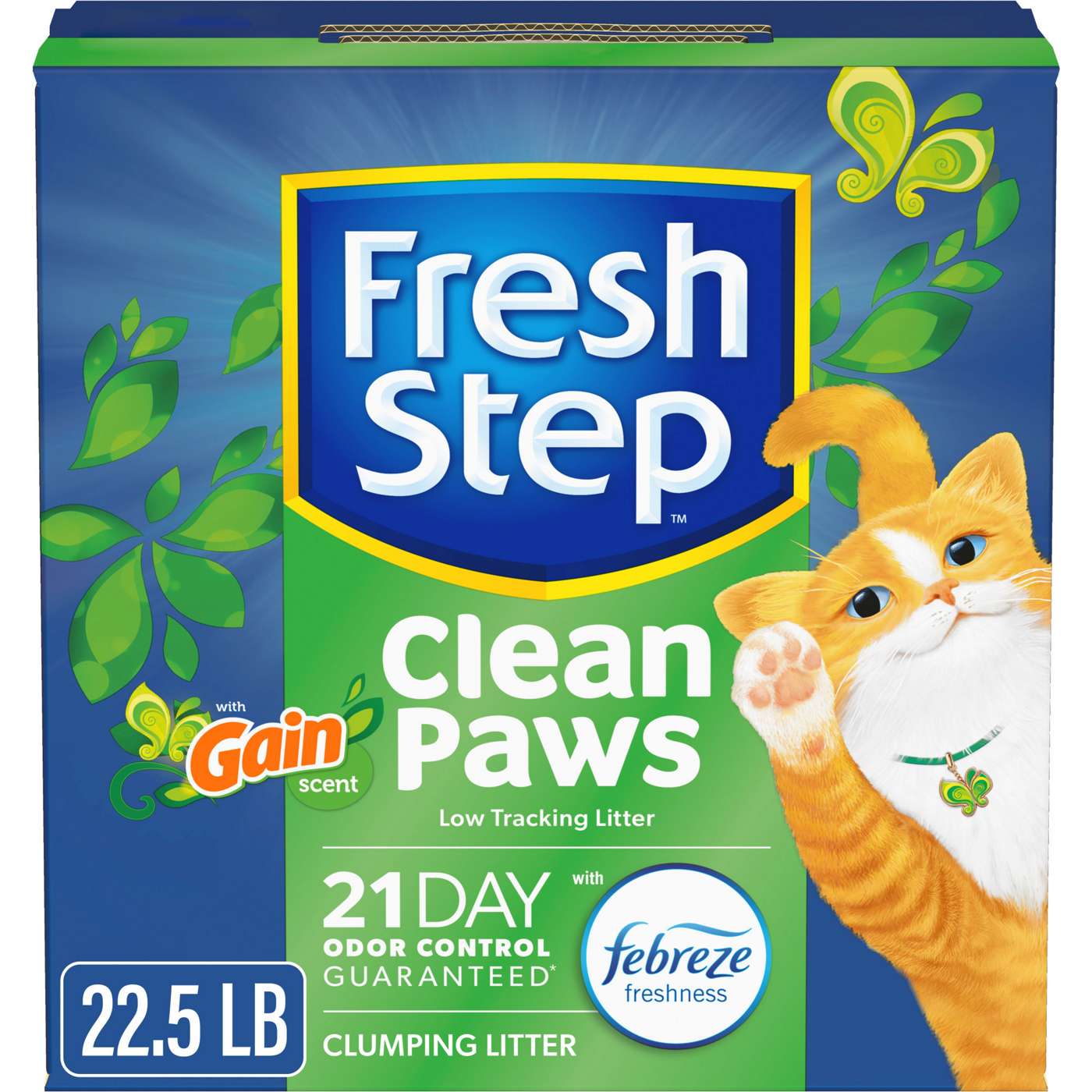 Fresh Step Clean Paws Cat Litter - Clumping Cat Litter With Febreze - Gain Scent; image 1 of 7