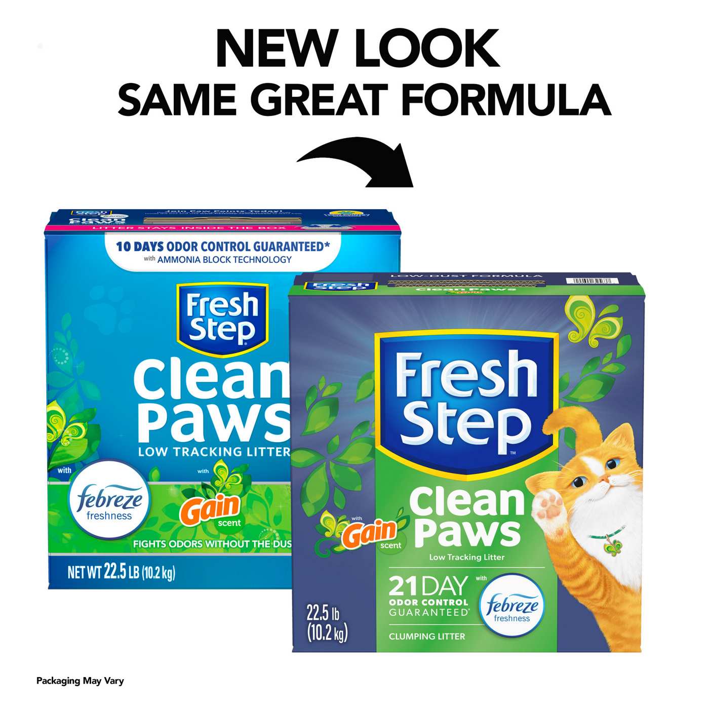 Fresh Step Clean Paws Cat Litter - Clumping Cat Litter With Febreze - Gain Scent; image 2 of 7